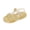 Gold-02, variant on Toddler Girls Jelly Shoes Soft Sandals Rubber Sole Closed Toe Beach Summer Mary Jane Kids Princess Dress Flat