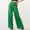 Green wide leg high waisted pants a1, variant on Cagogo Women Wide Leg High Waisted Pleated Casual Loose Long Pants Trousers Travel Summer Flowy Beach Lounge Palazzo Fashion Clothes, Black 2XL