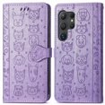 thumbnail image 4 of Funda Cartera FOXDOCK para Samsung Galaxy S25 Ultra , Flip PU con Relieve de Gatos y Perros, Tarjetero y Soporte, 4 of 6