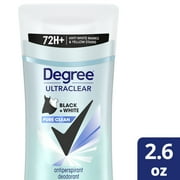 Degree Ultraclear Black+White Pure Clean Antiperspirant Deodorant 2.6 oz