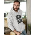 thumbnail image 2 of Modern Trendy Techno Prints Hoodie Men -Image by Shutterstock, Male 4X-Large, 2 of 4