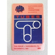 Tubes Radio Promo Tour 1981 Harrisburg PA Backstage Pass