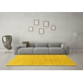 thumbnail image 3 of Ahgly Company Indoor Rectangle Abstract Yellow Modern Area Rugs, 5' x 7', 3 of 4
