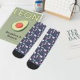 thumbnail image 7 of Rateoe Bamboo Panda Pattern Quarter Crew Socks,Toe Seamed Ankle Socks,Cotton Cushioned Breathable Athletic Crew Sports Socks, 7 of 7