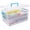 Blue, variant on TERGOO 2 Layer Plastic Storage Containers with Lids, Multipurpose Clear Stack & Carry Box, Portable Craft Organizers and Storage Bin for Organizing Art & Craft, Sewing, Makeup, Nail Supplies (Blue)