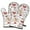 Red Christmas Gingerbread, variant on Cute Oven Mitts,Red Christmas Gingerbread Man Pattern Oven Mitt 2-Pack Set,Kitchen Gloves for Oven,Heat Resistant Oven Mitts 7.7"x12"
