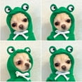 thumbnail image 2 of Traje de mascota con capucha Zulema Mono suave Abrigo de felpa Conejo Forma Ropa para perros Chihuahua Cachorros Gatos de peluche M, 2 of 8