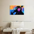 thumbnail image 2 of Elephant Stock The Thinker Wall Art - Horizontal Canvas Wall Art - Living Room Wall Decor - Animal Canvas - Black And Blue Decor By Stephen Chambers - 30" x 20", 2 of 8
