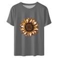 thumbnail image 3 of Camisetas de Manga Corta para Mujeres de Longitud Regular de Poliéster Sólido, Camiseta de Fiesta de Mayo Y Blusa Del Festival para la Primavera Y el Verano, 3 of 3