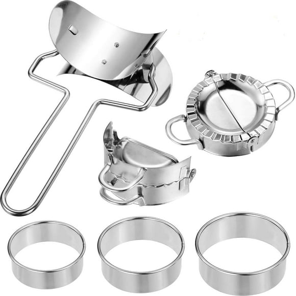 6 Piece Dough Press Set, Ravioli Maker, Dumpling Maker Set, Dumpling Maker Machine, Dumplings Wrappers, Ravioli Biscuit Cutters, Dumpling Maker, Dumpling Cutter, Pastry Tools