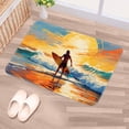 thumbnail image 5 of Surf Non-Slip Polyester Door Carpet Bath Rugs Floor Mat Machine Washable, 5 of 6