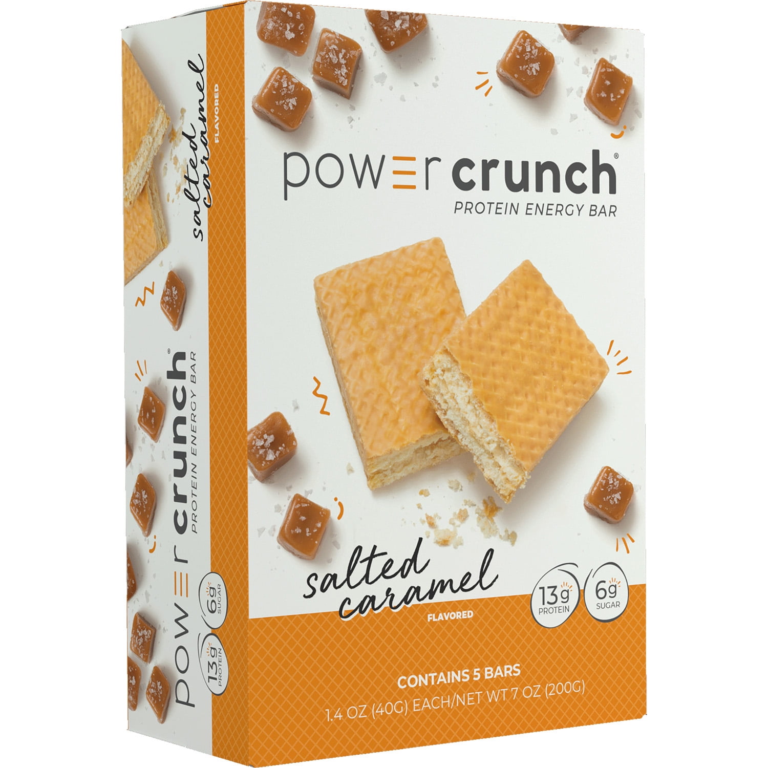 Power Crunch ORIGINAL Protein Energy Bar Salted Caramel, 7 oz, 5 count
