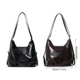 thumbnail image 3 of Ladies Leather Backpack Fashion Shoulder Bag Large Capacity Crossbody Bag With Adjustable Strap For Work And Travel Coffee, 3 of 4