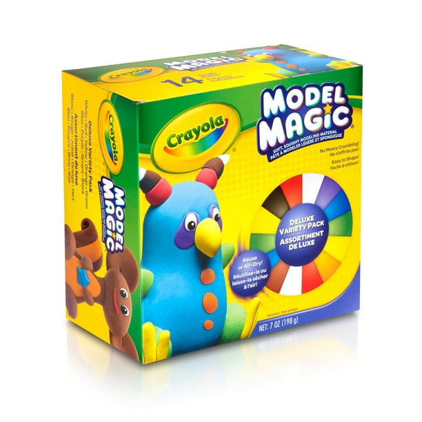 Crayola Model Magic, Deluxe Craft Pack, Gift, 14 Single Packs, At Home Crafts Kids - Walmart.com