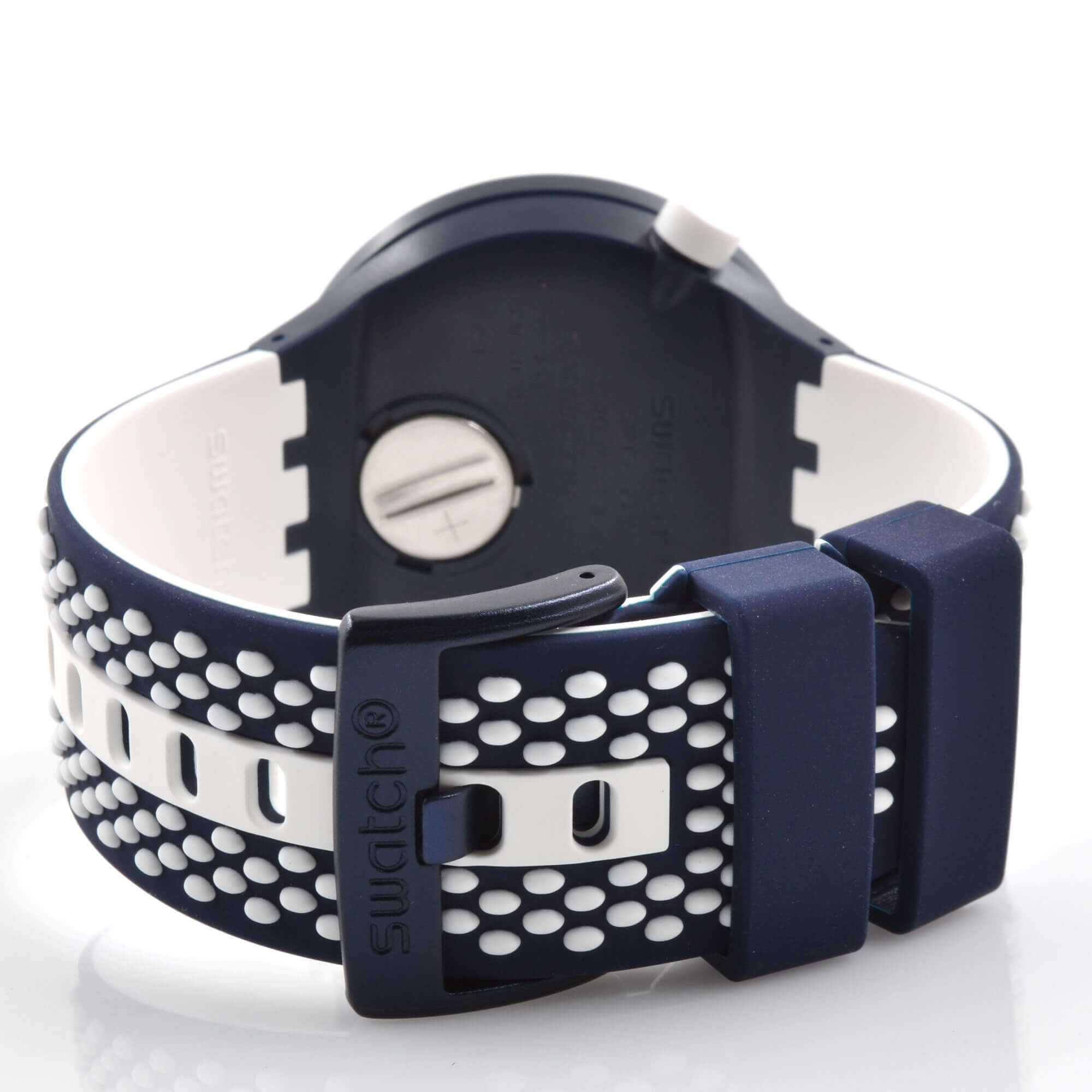 Swatch SO27N100 Men's Big Bold Bbnavy Blue Dial Rubber Strap Watch