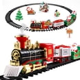 thumbnail image 1 of Juego de tren navideño Mizh Toyvian, tren eléctrico de juguete con vías de ferrocarril con luz y sonido para niños, regalo debajo del árbol de Navidad, 1 of 4
