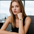 thumbnail image 4 of Avaner Women'S Rectangular Watch: Stainless Steel Strap, Easy-To-Read Roman Numeral Markers, Analog Quartz, Exquisite Small Square Women'S Watch, 4 of 9