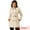 Beige, variant on Unique Bargains Women's Winter Stand Collar Double Breasted Outwear Coat Pink XL