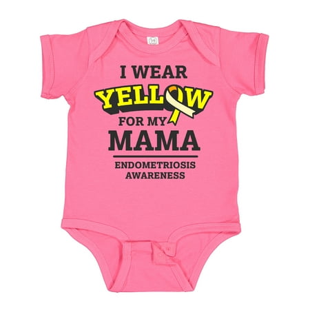 

Inktastic I Wear Yellow for My Mama Gift Baby Boy or Baby Girl Bodysuit