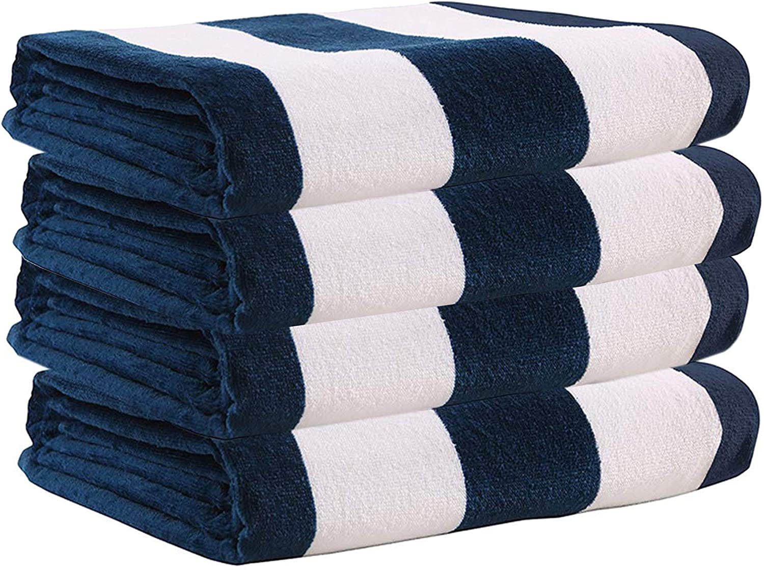 Cotton bath towel Pool Striped beach Towel Soft Lightweight Absorbent and Plush 