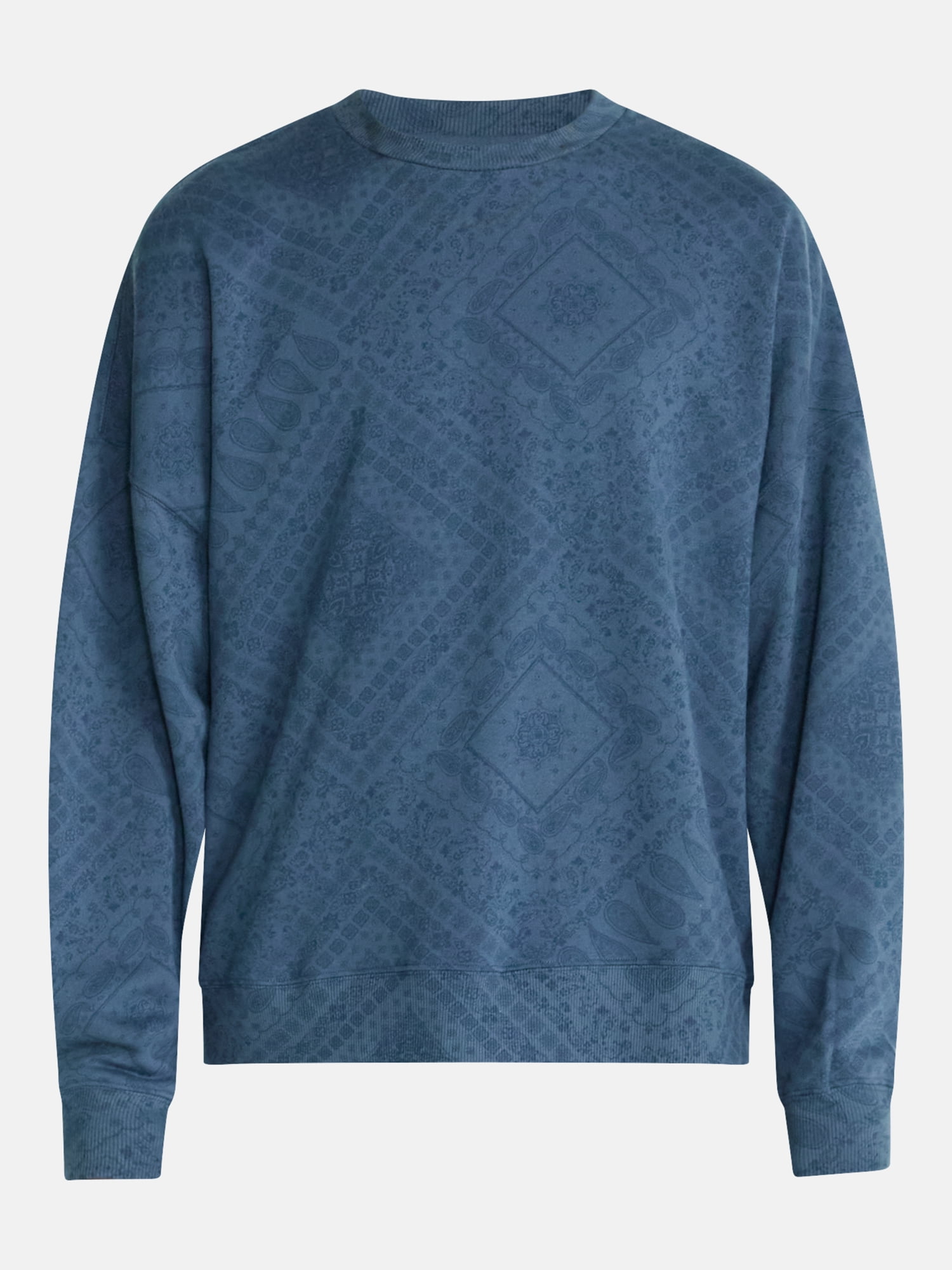 No Boundaries Crewneck Fleece Sweatshirt with Long Sleeves, Men's XS-4XLT