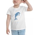 thumbnail image 3 of Dolphin Cute Toddler T-Shirts for Boys Girls (White, 4T), 3 of 5