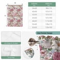 thumbnail image 6 of Light Pink Spring Floral Balloon Curtains for Bedroom/Front Door/Bathroom, Vintage Summer Botanical Tie Up Curtains 63 Inch Length Light Filtering Kitchen Curtains Shades for Windows 46"x63", 6 of 8