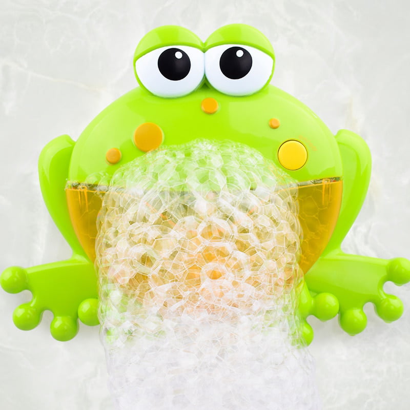 Bubble machine big frog automatic bubble maker blower music bath toys for babyPD 