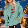 thumbnail image 1 of Cowsor Cute Hoodie for Teen Girls Trendy Bow Print Preppy Hooded Sweatshirts Kids Pullover Long Sleeve School Outfits, 1 of 6