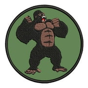 King Kong 3.5" - Iron-On or Sew-On Embroidered Patch Novelty Applique - Classic Monster Horror Kaiju Monsterverse - Retro Vintage - Vacation Travel Souvenir Tourist