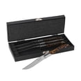 thumbnail image 6 of French Home Tortoise Shell 4-Piece Laguiole Connoisseur Steak Knife Set, 6 of 6