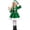 Green, variant on XINXIAOO Girls Santa Dress with Christmas Hat Velvet Christmas Outfit for Girls Holiday Cosplay Party Clothes, 2-Piece Set