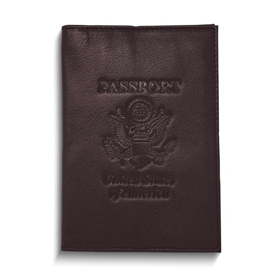 Genuine Cowhide Leather RFID-Blocking Passport Cover Case Holder & Wallet