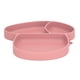 thumbnail image 2 of Plato de succión para bebé, plato dividido de silicona resistente al deslizamiento portátil para bebés, color rosa, 2 of 5