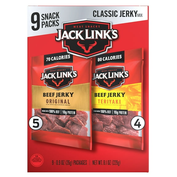 Jack Link's Original & Teriyaki Beef Jerky, 9 Pack