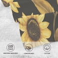 thumbnail image 5 of Yayeee 2 Pack Hand Towels for Bathroom 100% Cotton 16" x 28" Soft Absorbent Kitchen Towel, Black Sunflower Pattern, 5 of 7