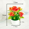 thumbnail image 5 of Manunclaims Artificial Flowers Peony Flower Silk Bouquet with Vase Mini Artificial Plant Wedding Arrangement Small Realistic Artificial Plastic Flower Home Office Art Decor, 5 of 8