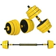 thumbnail image 1 of CoSoTower Dumbbell & Barbell Adjustable Set 55lbs Plate Bar Clamp Rod for Strength Training, Full Body Workout, Muscle Building Home Gym Sports Area Exercise Ergonomic, 1 of 7
