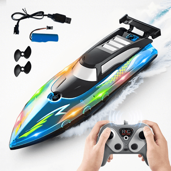 RC Boat with Motor, Funtogether Toys, A3503 Brushless RC Boat, High-Speed 10km/h, 20min Battery