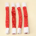 thumbnail image 1 of IFANLANDOR 4 Pcs Poignée de Porte Couvercle de Poignée de Réfrigérateur Protection de Poignée en Peluche Rouge Appareils de Cuisine, 1 of 8