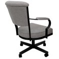 thumbnail image 2 of Miami Swivel Metal Caster Chair Reading Base - Portwood Ash - Black, 2 of 2