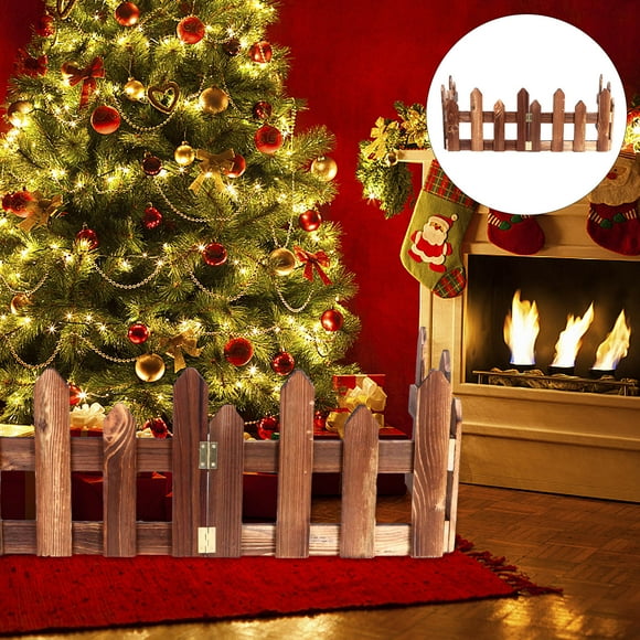 CHICHUMID 1 Set Brown Fence Garden Composite Material Outdoor Fence For Gardeners Christmas