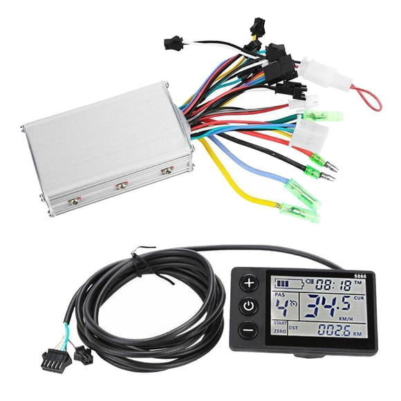 koolsoo E-Bike LCD Display Meter, Computer Speedometer Backlight Large 24V-36V
