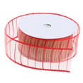 thumbnail image 2 of 20 Yardas 38 Mm Sparkle Sheer Organza Cinta Para La Decoración Festiva Envoltura De Regalos DIY Artesanía rojo Macarena Cintas de Organza con Purpurina, 2 of 8