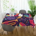 thumbnail image 6 of GZHJMY Mardi Gras Rectangle Tablecloth, Waterproof Stain Wrinkle Resistant Washable Polyester Table Cover for Picnic Dinner Holiday Kitchen Party Decor, 54 x 72 in Home Decor, 6 of 7