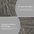 thumbnail image 4 of Davulos Ultrasonic Twin Quilt Bedding Set, Lightweight Grey Bedspreads Soft Modern Geometric Coverlet Set for All Seasons (1 Quilt and 1 Pillow Sham), 4 of 10