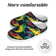 thumbnail image 6 of Daiia Colorful Sharks Print Women’s Fuzzy Slippers Memory Foam Lightweight House Shoes Cozy Loafer Flannel House Shoes-42/43, 6 of 7