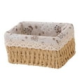 thumbnail image 1 of Cesta de almacenamiento, soporte multifuncional para cosméticos, contenedor de almacenamiento de artículos diversos, organizador para baño, sala Color madera, 1 of 8
