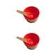 thumbnail image 4 of Toystoory Taza de helado para niños Postre para niños Mezcla de helado Tazón de PP con cuchara Vajilla Vajilla, rojo brillante gran rojo 2piezas Toystoory CBP146440, 4 of 6