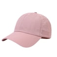 thumbnail image 5 of Yuanlong Unisex Baseball Cap Breathable Mesh Ponytail Hat Curved Brim Solid Outdoor Sports Sun Hat, 5 of 6
